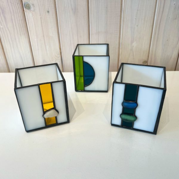 Stained Glass Tea Light Holder
