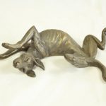 Dog rolling on his Back (stretching)