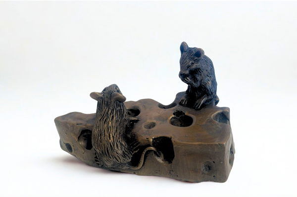 Little Mice Cold Cast Bronze Sculptures
