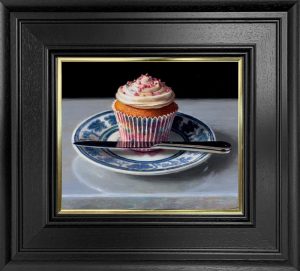 Cupcake And Silver Knife