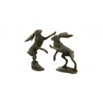 Boxing Hares (pair)