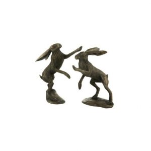 Boxing Hares (pair)