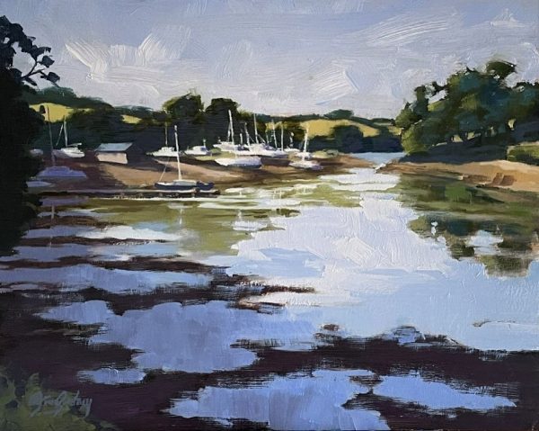 Golden Hour At St Just Creek, River Fal